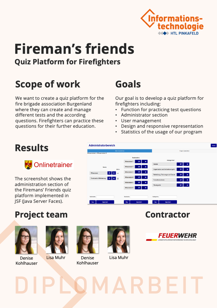 Poster Diplomarbeit IT Vorschau